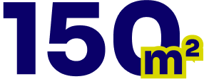 150m²
